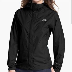 Black Windbreaker Rain Jacket